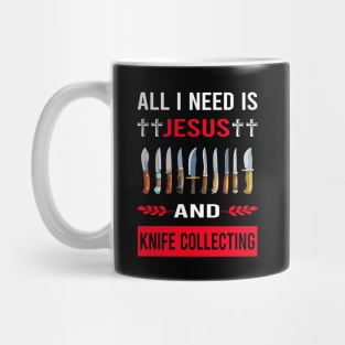 I Need Jesus And Knife Collecting Knives Mug